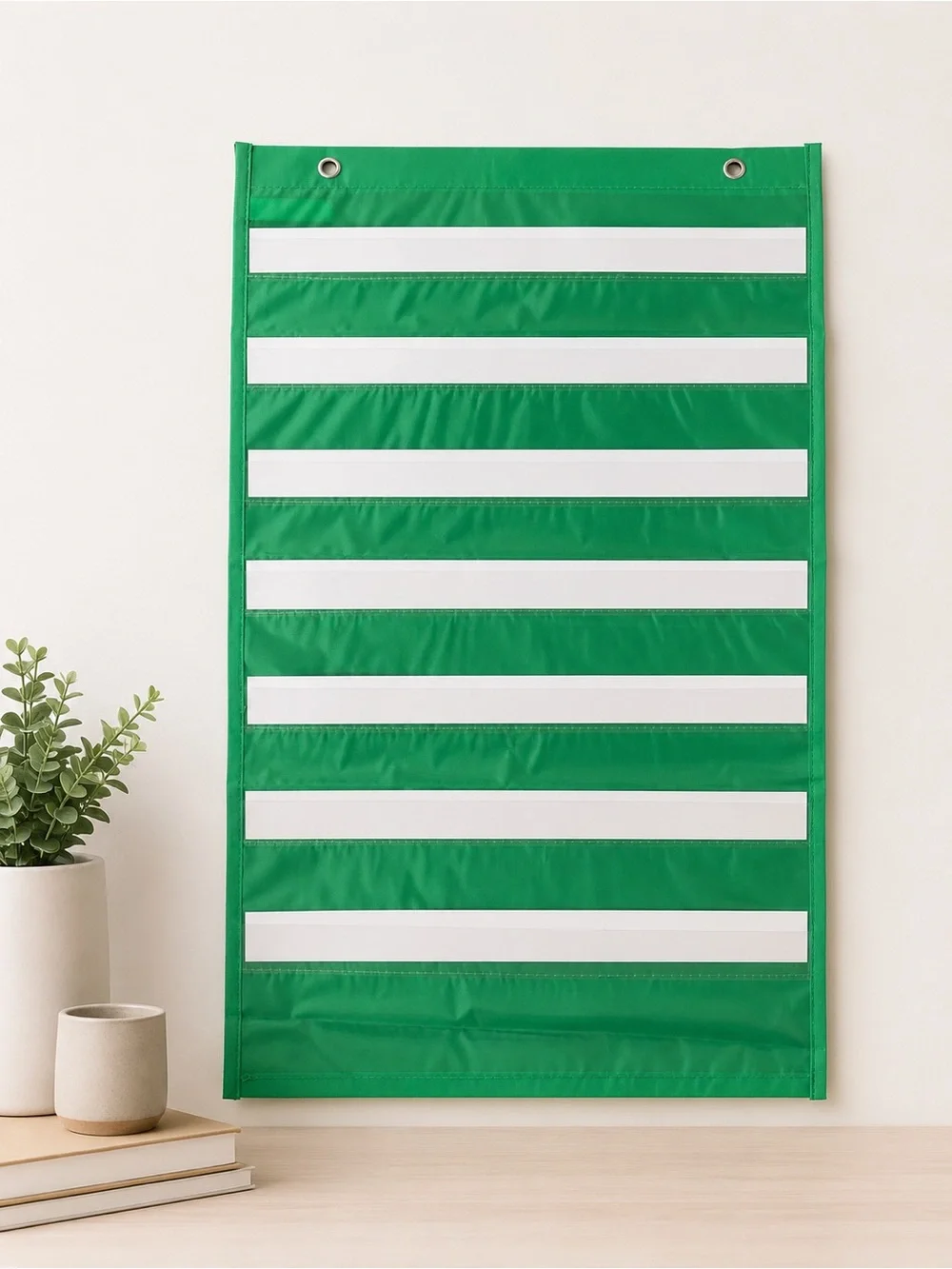 Teaching Tree Pocket Chart Scheduler Classroom Organizer Hanging Green Chart